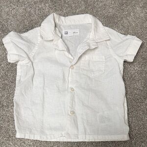 GAP Kids Cream Button Down Shirt